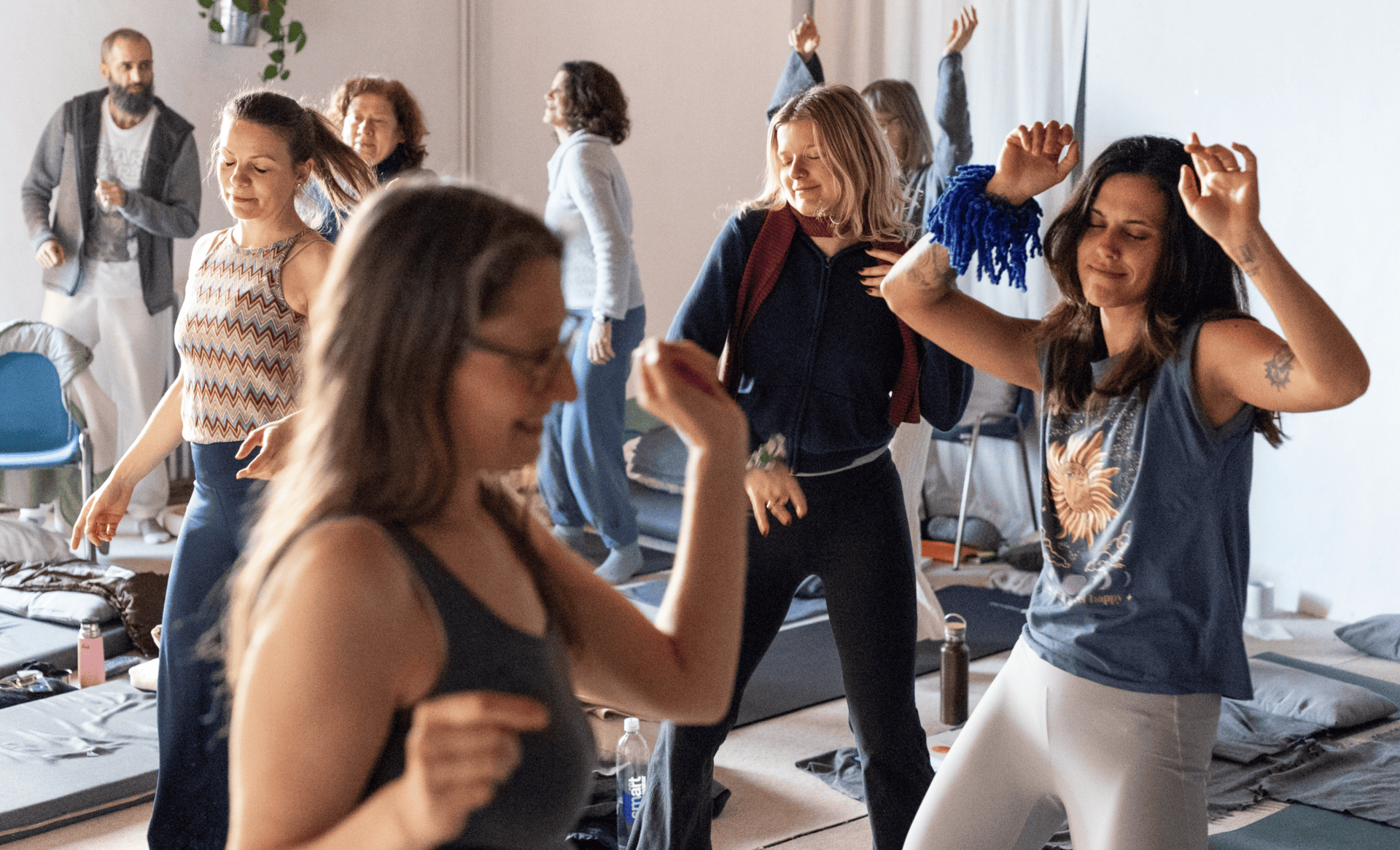Participants dancing