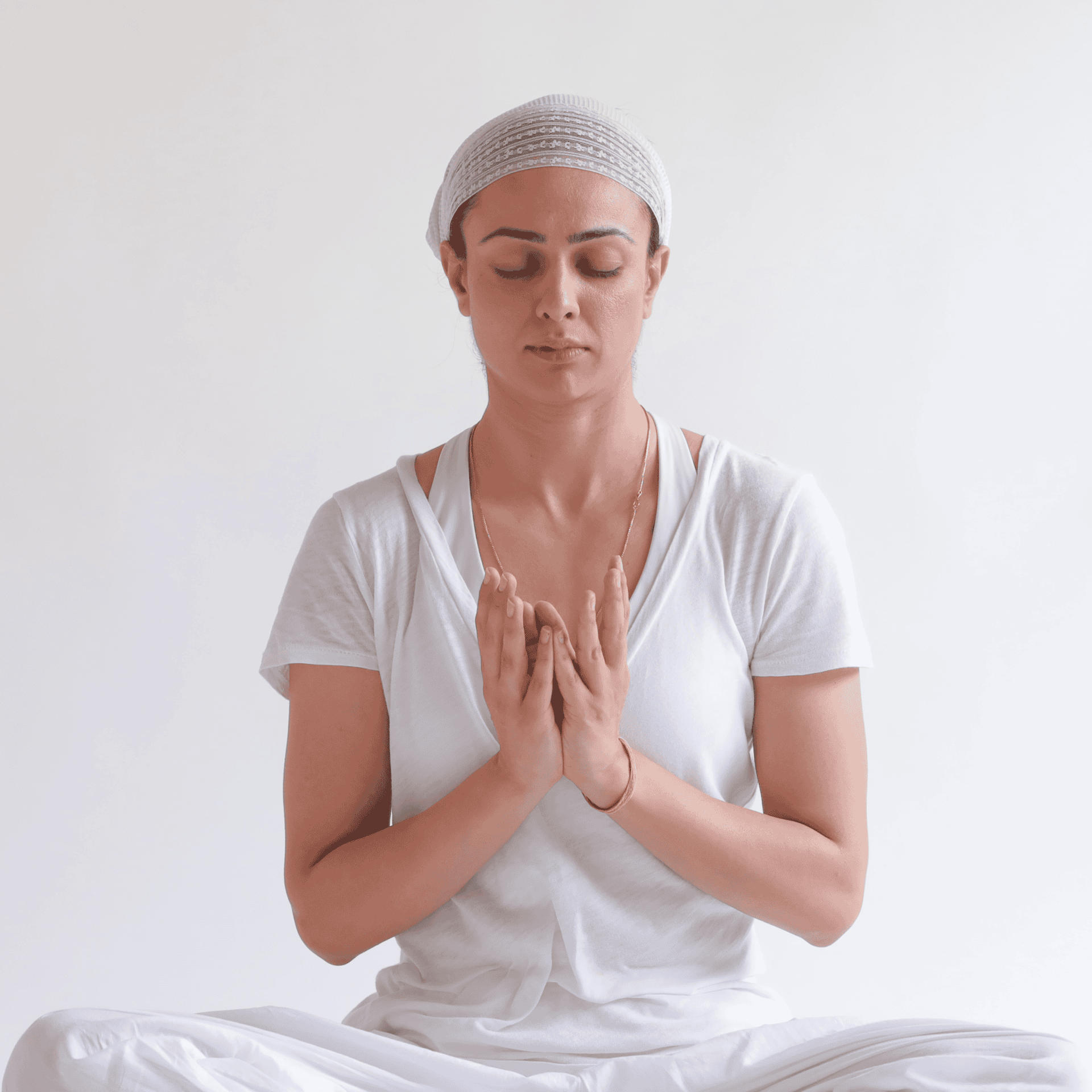 home-practice Yogi meditating