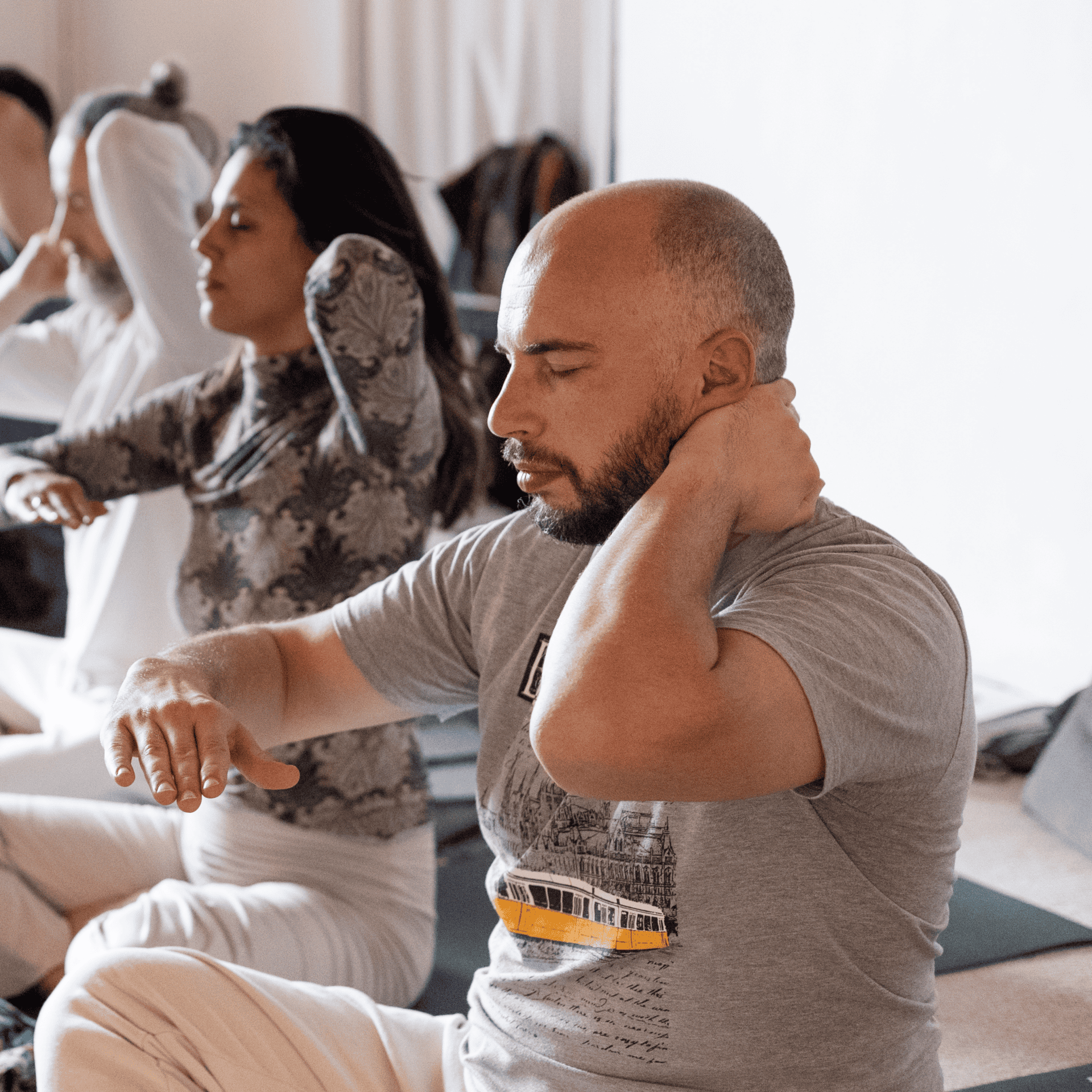 practices Student doing an asana